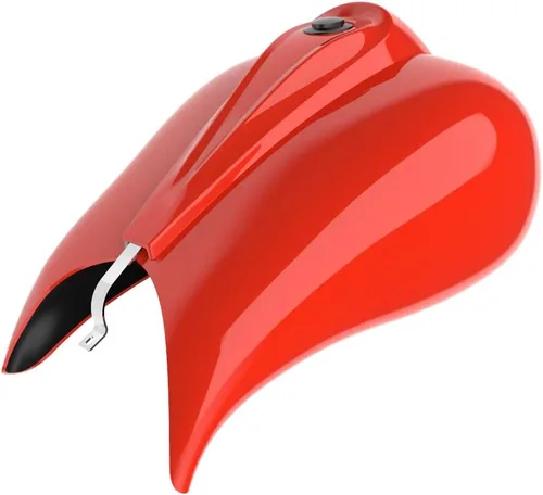Vista 135 de Cubiertas de tanque estiradas con consola de tablero y tapa de tanque de combustible, cubiertas de combustible de galón para Harley Touring Whisky