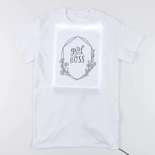 Vista 3 de Tulip Camiseta DIY Led Board & Designs Diseño de tela, Multi