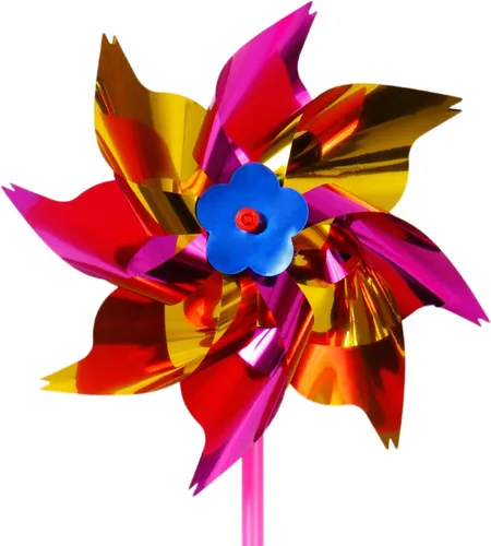 Vista 4 de Elcoho Molino de viento de plástico arcoíris de 100 piezas, molinetes de fiesta, molinetes de bricolaje para niños, juguete para jardín, fiesta