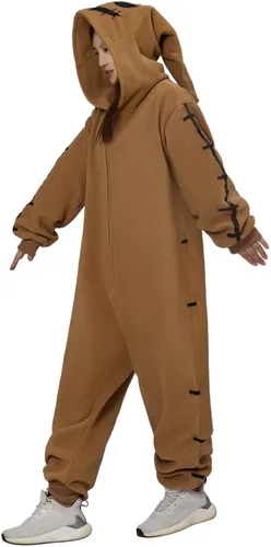 Vista 3 de Oogie Boogie - Disfraz de pijama unisex para Navidad o cosplay