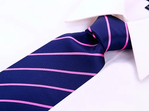 Vista 38 de Scott Allan - Corbatas de rayas para hombre - Corbata tejida para hombre