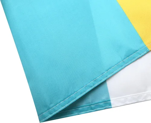 Vista 5 de AZ FLAG Bandera Independentista Canaria 3' x 5' para un poste - Banderas nacionalistas Canarias 35.4 x 59.1 in - Banner 3x5 ft con agujero