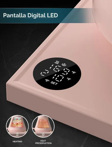 Vista 5 de INTASTING Hervidor Eléctrico, Hervidor Eléctrico de Cuello de Ganso, Control Preciso de Temperatura de ±1℉, Interior de Acero Inoxidable, Rosa