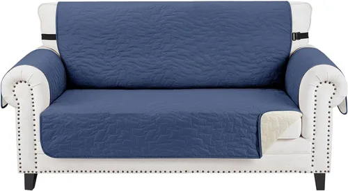 Vista 71 de CUCRAF Funda acolchada antideslizante para sofá, resistente al agua, protector de muebles para sofá de 1 cojín, apto para mascotas, funda de sofá