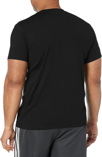 Vista 2 de adidas Aeroready - Camiseta de 3 rayas para hombre, Negro