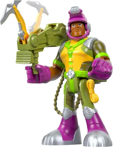 Vista 3 de Fisher-Price Rescue Heroes Rocky Canyon, figura de 6 pulgadas con accesorios