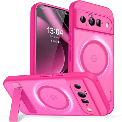 Vista 11 de CANSHN Funda magnética para Google Pixel 9 Pro XL (6.8 pulgadas), mejorada [protección completa de la cámara] [compatible con Magsafe]