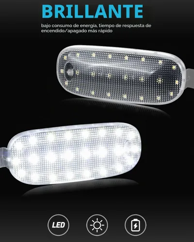 Vista 2 de HERCOO Cubierta de lente de luz de cúpula, luces interiores, montaje de lámpara de mapa de techo compatible con Dodge Ram 1500 2500 3500, Dakota