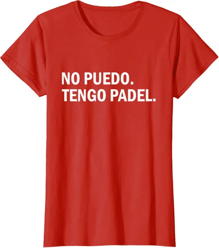 Vista 84 de Camiseta de jugador divertido No Puedo Tengo Padel Hobby