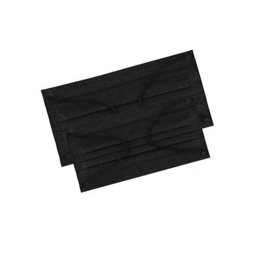 Vista 9 de 50 Piezas Mascarillas Faciales Desechables de 3 Capas Protectoras Negro