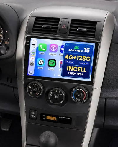 Vista 9 de [Roinvou] 4+64G 9" Android 15 Radio de coche para Toyota Corolla 2009-2013