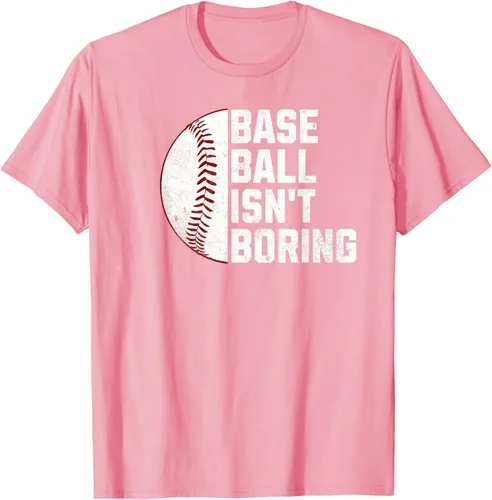 Vista 77 de Camiseta Baseball Isn't Boring, Negro
