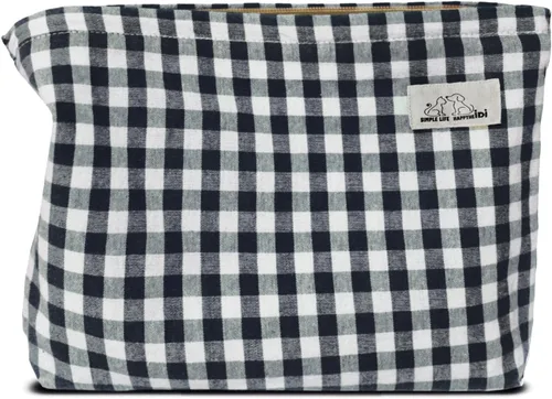 Vista 30 de HAPPYHEIDI Bolsa de maquillaje grande bolsa de cosméticos de viaje, bordado Teabreak Negro Floral