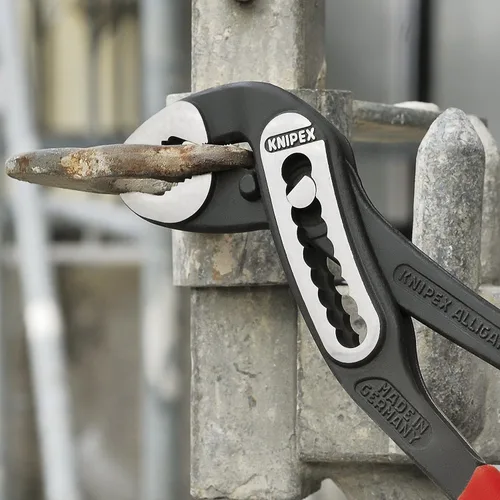 Vista 3 de KNIPEX Juego de alicates de cocodrilo (7, 10 y 12 pulgadas) + alicates KNIPEX Raptor (10 pulgadas), rojo