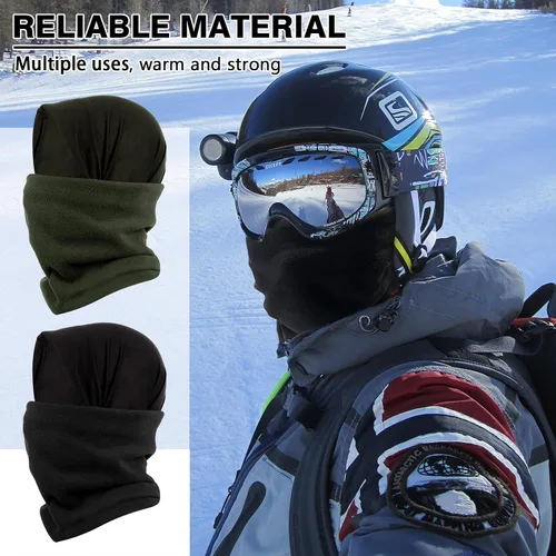 Vista 2 de XURIGOX Multifuncional Headwear Invierno Cuello Calentadores Polaina Cuello Polaina A Prueba De Viento Cubierta De La Cara Pas