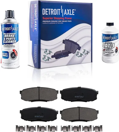 Vista 83 de Detroit Axle - Pastillas de freno de cerámica delanteras Reemplazo de pinza de freno derecha para Dodge Ram 1500 Dakota, Ram 1500 Classic - Juego