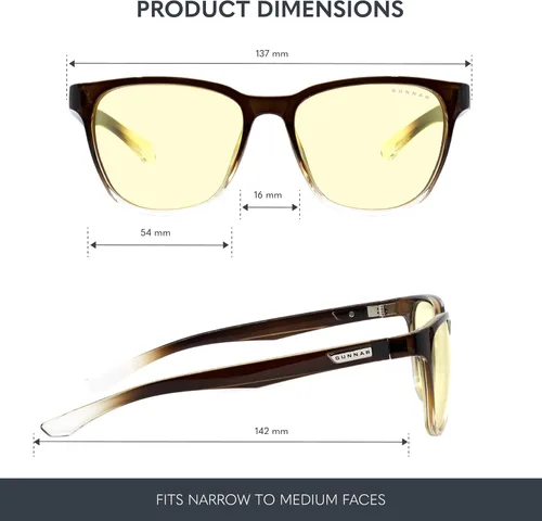 Vista 2 de GUNNAR - Gafas para juegos y computadora - Bloqueo de luz azul, protección UV - Berkeley