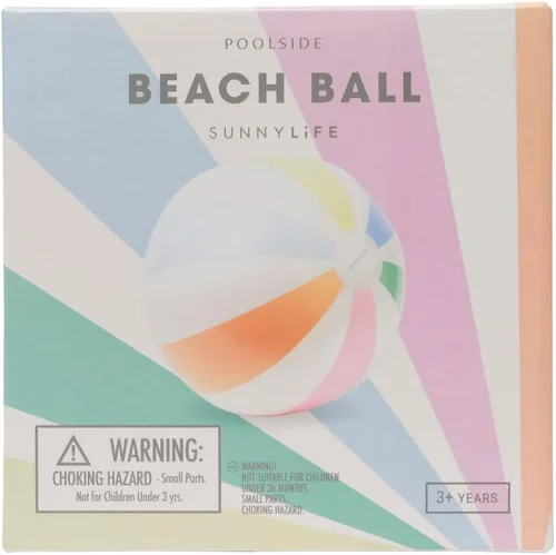 Vista 8 de Sunnylife Bola de playa inflable Gelato pastel lado piscina