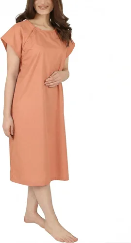 Vista 17 de Utopia Care Bata de hospital para mujer, suave, cómoda y elegante bata de paciente