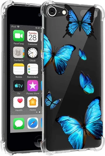 Vista 4 de Funda para iPod Touch 7 / para iPod Touch 6 / para iPod Touch 5 Funda transparente, TPU suave a prueba de golpes, funda protectora transparente
