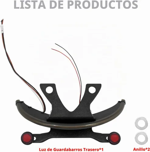 Vista 6 de Soporte de luz trasera de lente ahumada ámbar LED Fender para Victory Vegas 2003-2017