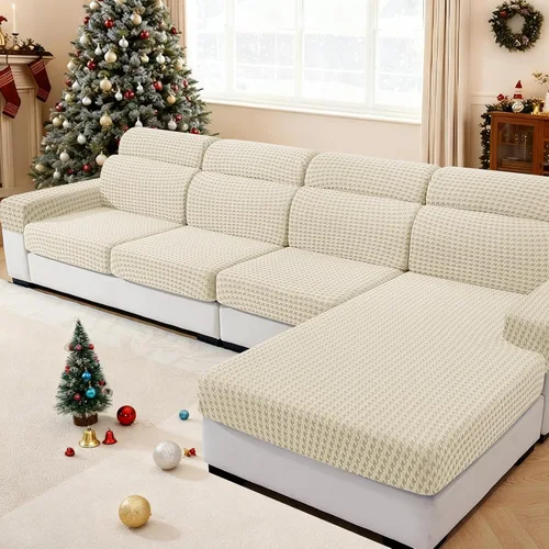 Vista 75 de MAXIJIN Fundas de cojín elásticas de terciopelo para sofá, funda de cojín suave de repuesto para sofá de dos plazas, protector de asiento