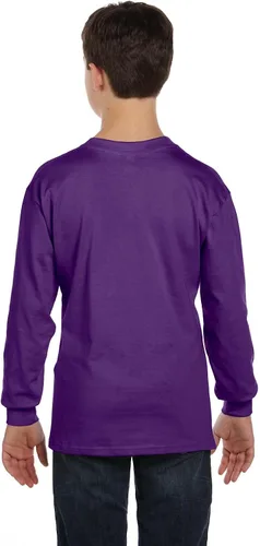 Vista 2 de Gildan - Camisa de manga larga de algodón pesado, para niños