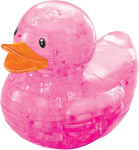 Vista 2 de BePuzzled - Rompecabezas de cristal 3D original de pato de goma, perfecto para rompecabezas a partir de 12 años, desafiante de completar y hermoso