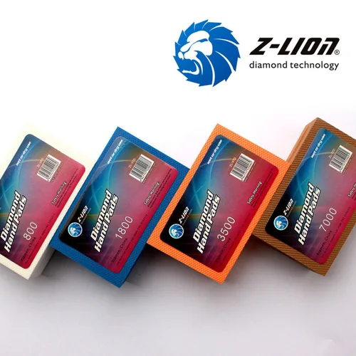 Vista 3 de Z-Lion Almohadillas de pulido a mano de resina para piedra, vidrio, cerámica, mármol, granito, lijado fino, juego de 4