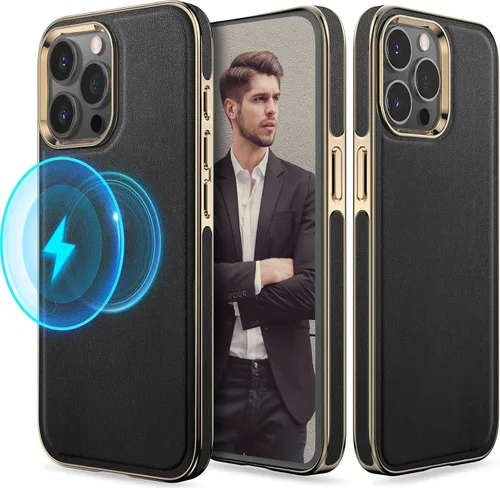 Vista 28 de LOHASIC Funda de piel de lujo para iPhone 18 Pro Max/iPhone 17 Pro Max Beige