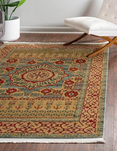 Vista 12 de Unique Loom Palace Collection - Alfombra Saray (2 pies x 3 pies 1 pulgada, rectangular, crema/marrón claro)