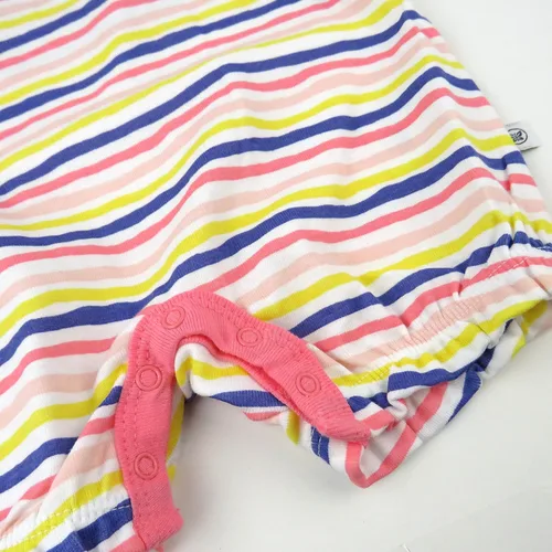 Vista 4 de HonestBaby Multipack Short Romper Sets and Dresses 100% Organic Cotton for Infant Baby, Toddler Boys, Girls, Unisex (LEGACY)