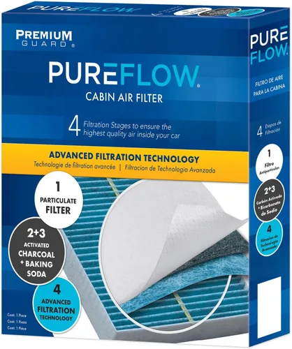 Vista 3 de Filtro de aire de cabina PureFlow PC4482X Compatible con Mazda 3 2004-2009, 2012-2017 5, 2009 3