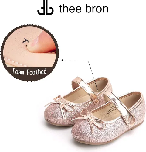 Vista 5 de Zapatos THEE BRON de vestir, planos, de ballet, Mary Jane, para niña pequeña