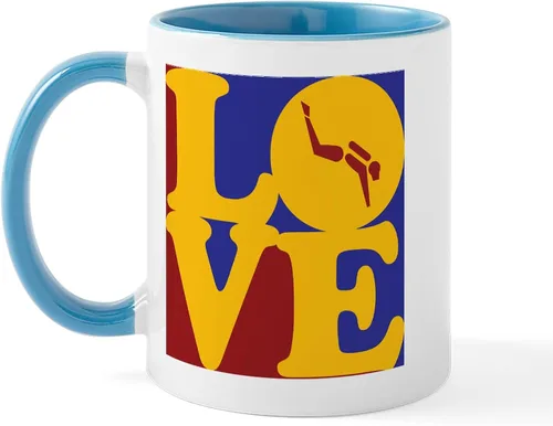 Vista 46 de CafePress Scuba Flag Diver Taza de café de cerámica de 11 oz (11.0 fl oz)