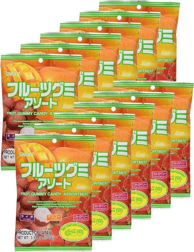 Vista 15 de Kasugai Fruit Assort - Caramelos de gomitas de 3.59 onzas (paquete de 3)