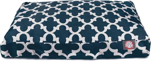 Vista 8 de Majestic Pet Products - Cama rectangular pequeña para perros y mascotas con cubierta extraíble lavable y enrejado gris