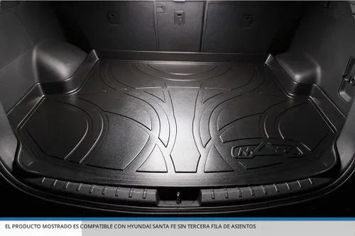 Vista 2 de MAXLINER - Tapete de suelo para todo tipo de clima para Hyundai Santa Fe 2013-2018 Negro