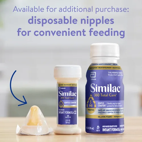 Vista 10 de Similac 360 Total Care Gentle Comfort RTF, 8 onzas, 6 botellas