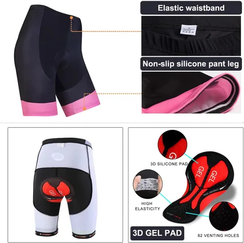 Vista 60 de Jersey de ciclismo para mujer, de manga corta, secado rápido, transpirable, para montaña.