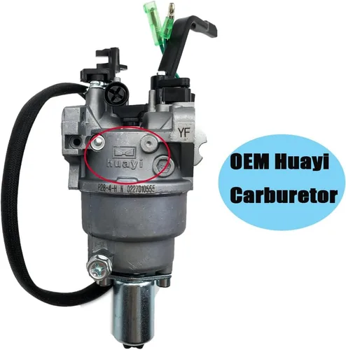 Vista 3 de Carburador de generador de combustible dual para generadores Huayi P28-H-4 338cc 389cc 420cc 439cc 459cc para Champion 100165 Parte # 47.131000.25