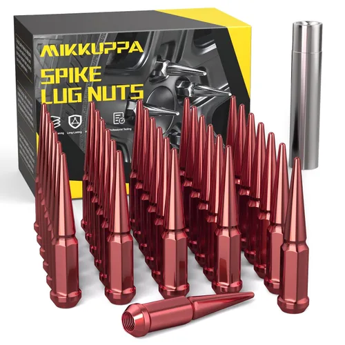 Vista 19 de MIKKUPPA Tuercas de llanta con pinchos M14x1.5, repuesto para Chevy Silverado GMC 2500 Cromo