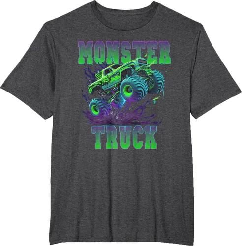Vista 18 de Camiseta Monster Truck 4x4, Negro
