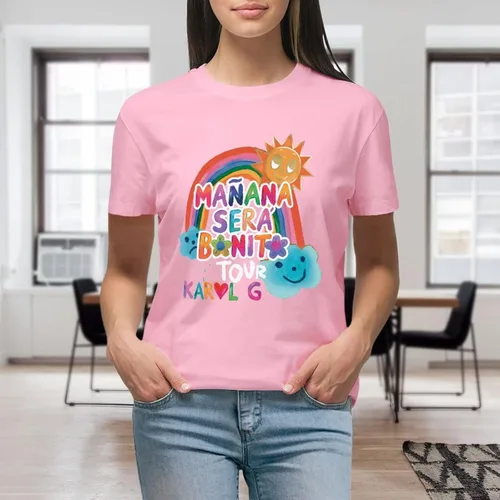 Vista 4 de T-Shirt Women Casual Tee Novelty Graphic T Shirts Short Sleeve Tshirt Summer Tops