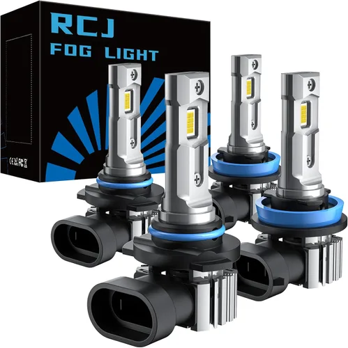 Vista 13 de RCJ H11 Bulbs, 16000LM Super Bright 6000K Cool White