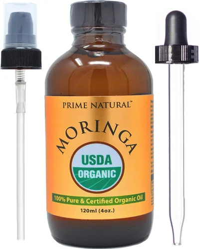 Vista 6 de PRIME NATURAL Paquete de aceite de tamanu orgánico (4 onzas) y aceite de moringa orgánico (4 onzas), certificado por USDA, prensado en frío, virgen