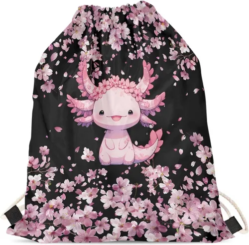 Vista 4 de AFPANQZ Mochila con cordón de diseño de animales geniales, mochila casual para viajes, deportes, bolsa de cincha para hombres, mujeres, niños