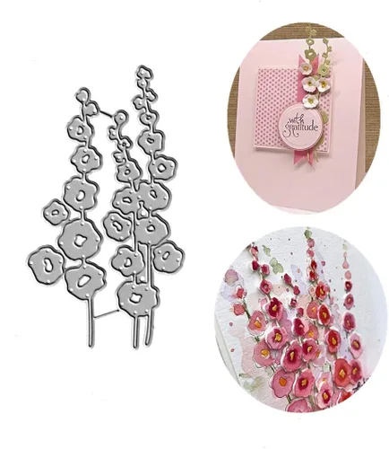 Vista 6 de 16 troqueles de corte de hojas, diseño de flores de verano, hojas de otoño, plantillas de metal en relieve para tarjetas, álbumes de recortes
