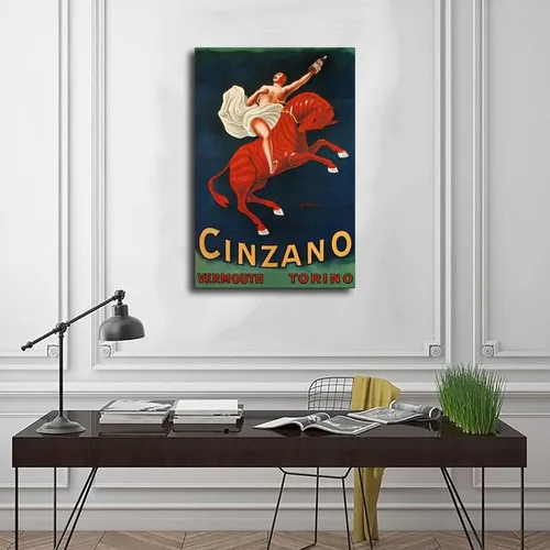Vista 3 de XOQO Asti Cinzano Vermouth by Leonetto Cappiello Retro Prints Posters Canvas Deco Paintings Vintage Photography Wall Art For Office Living Room