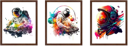 Vista 31 de Poster Master Póster celestial – Impresión del mapa de las estrellas – Regalo para astronomía, fanáticos lunares – Arte vintage para el hogar